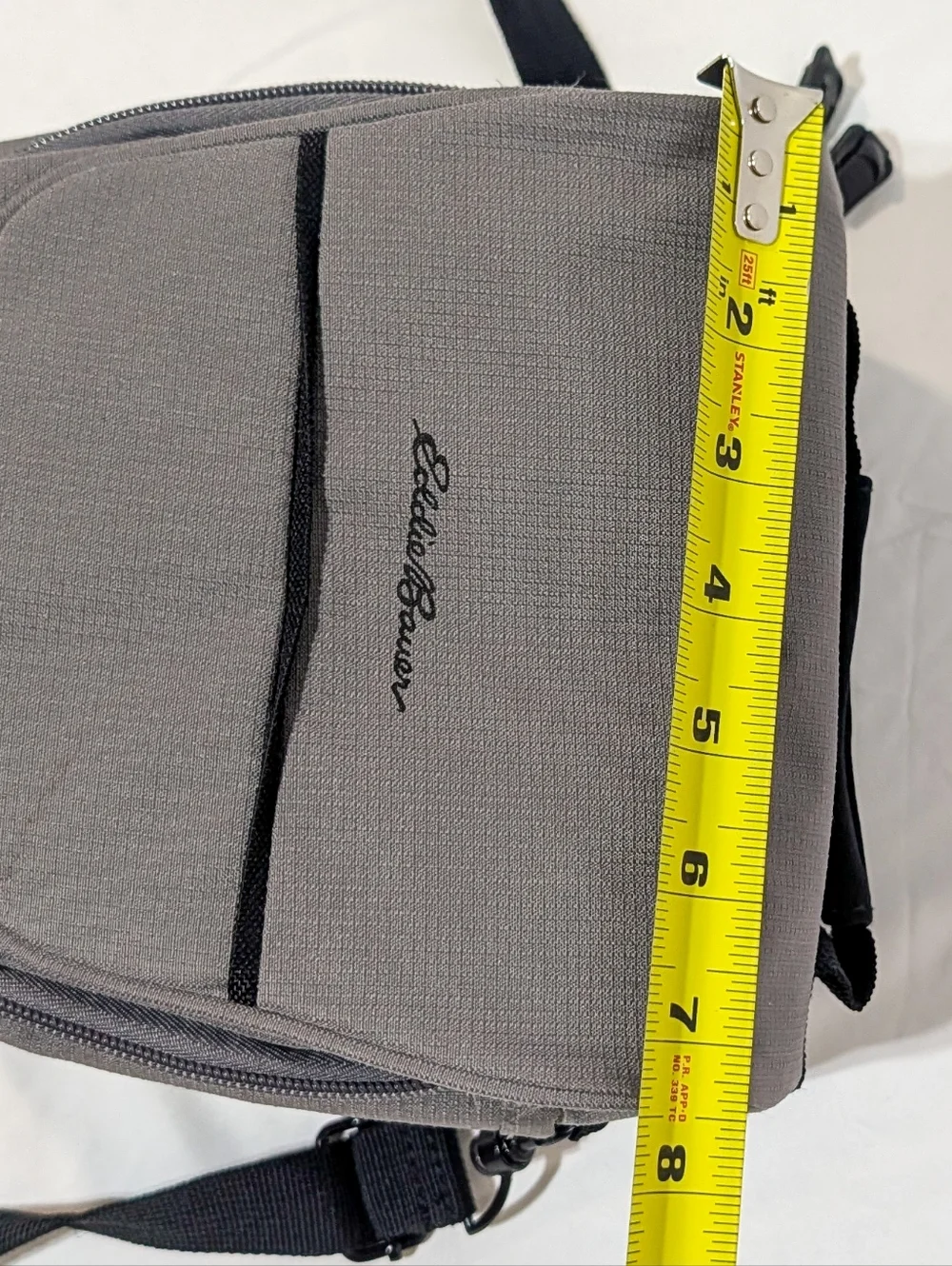 Eddie Bauer Grey Padded Camera Bag Crossbody